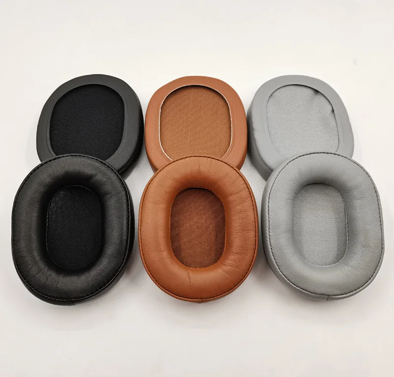 Schaffell Echtes Leder Memory Foam Ohrpolster Kissen für Audio-Technica MSR7 M50X M40X für Sony MDR-7506 MDR-V6 Kopfhörer 5. – Detail 9