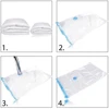 Vacuum Storage Bags With Valve Folding Compressed Space Saving Clothes Storage Big Size For Towel Cloth Blanket 6