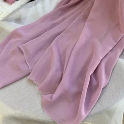 Elegant Purple Red Chiffon Georgette Fabric - 100cmx150cm (Pale Rose)