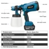 1000ML Cordless Electric Spray Gun High Power HVLP Paint Sprayer Auto Furniture Steel Coating Airbrush For Makita 18V Battery 6