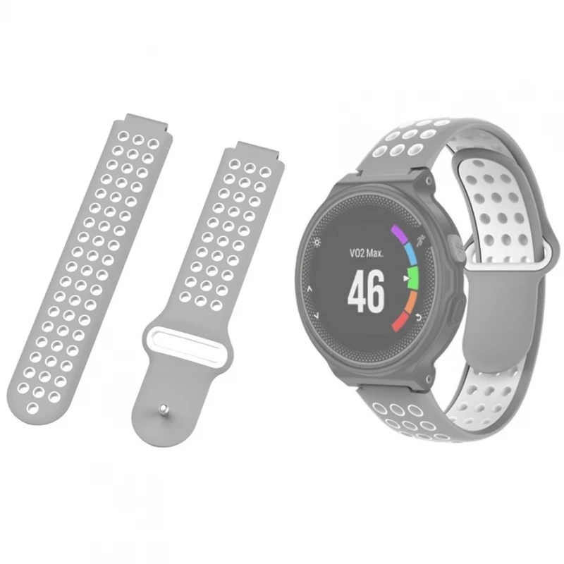 Cinturino Compatibile Per Garmin Forerunner 220 230 235 630 620 735Xt Grigio # Garmin Forerunner 220 # Garmin Forerunner 230 # Garmin Forerunner 235 #