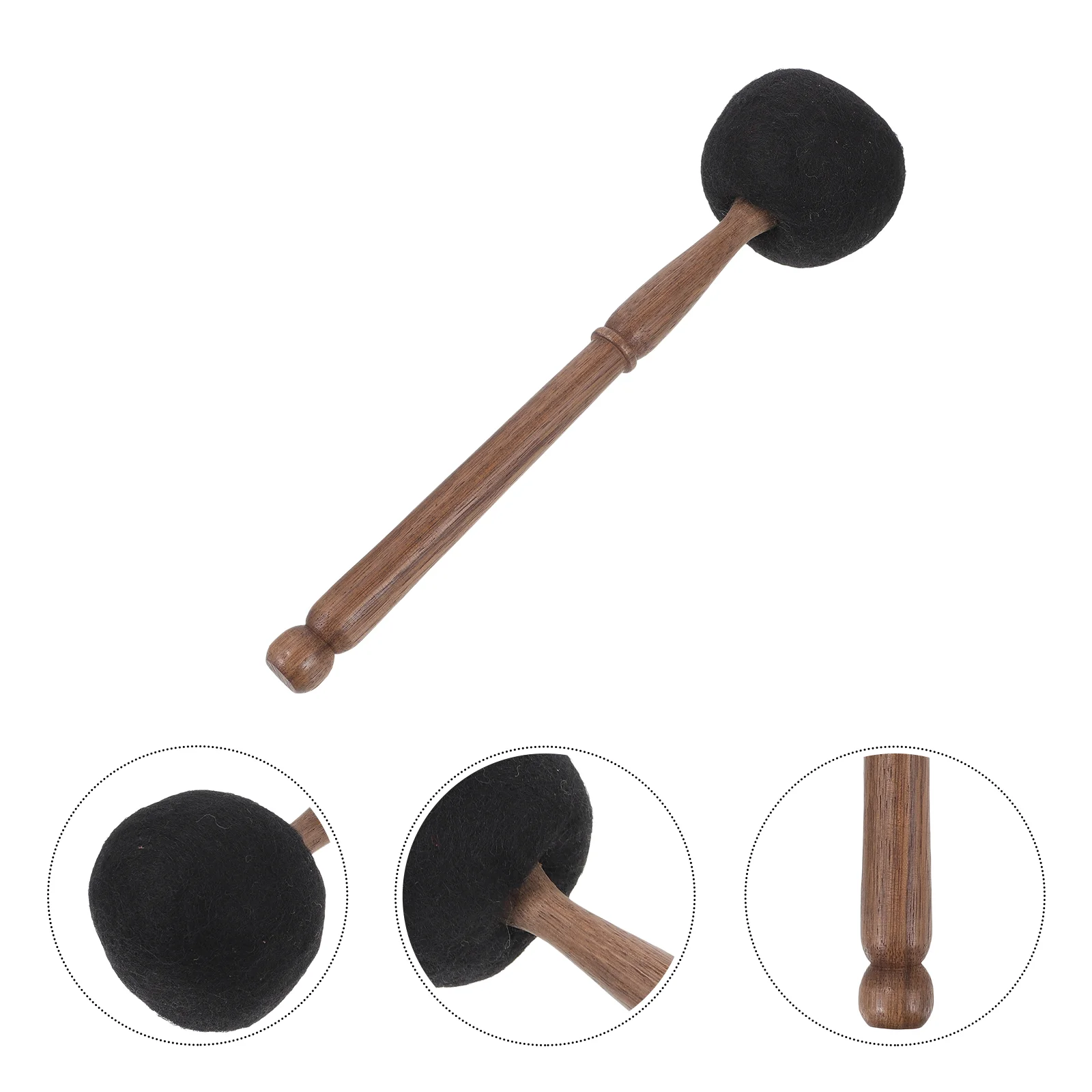 

Tibetan Meditation Bowl Pan Buddha Sound Hammer Stick Singing Striker Wooden Mallet