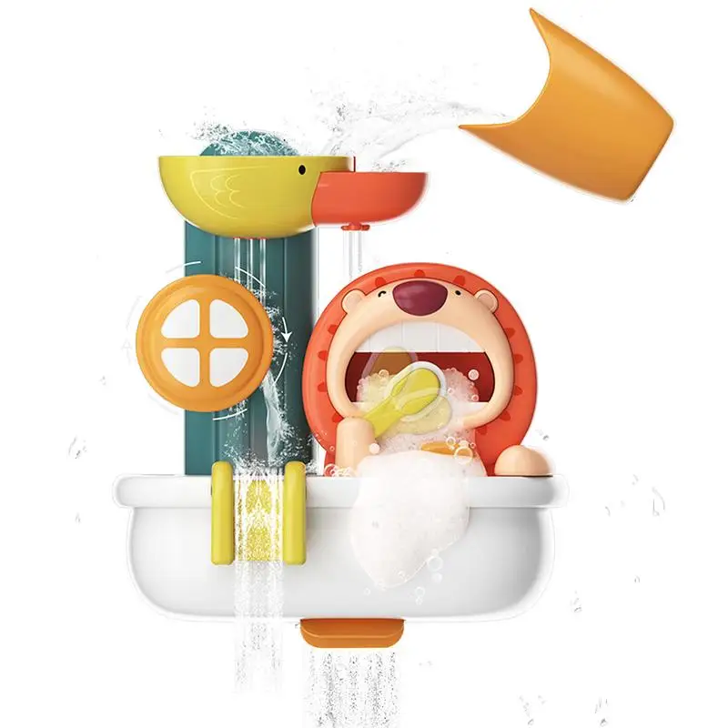

Bath Toys For Toddlers Baby Bath Bubble Machine Safe And Durable Play Water Bathroom Toys Cute Lion Bath Toy For Boys And Girls