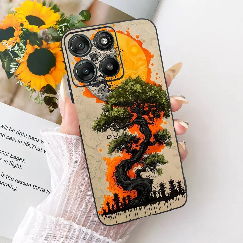 Cool Dragon Tiger Pattern Black Silicone Phone Case with Soft Bumpers