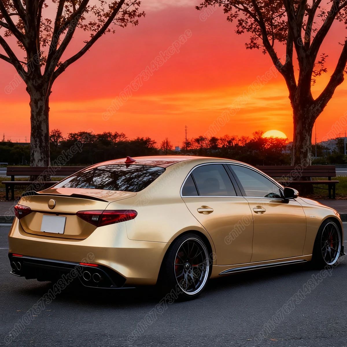 Per Alfa Romeo Giulia Berlina Quadrifoglio Verde 2015 2016 2017 2018 2019 Automobile Posteriore Centrale Spoiler Bordo Decoraiton Body Kit - Image 4