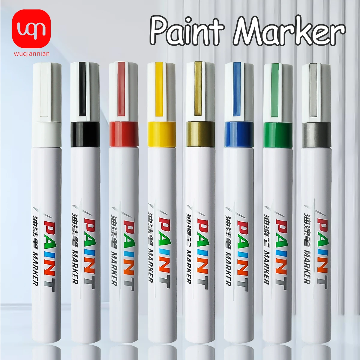 8 Colors/Set Fabric Paint Marker Pen Clothes Textile DIY Crafts T-shirt Graffiti Pigment Painting Pen School&Office Station Marker Pens Paint Marker Pen