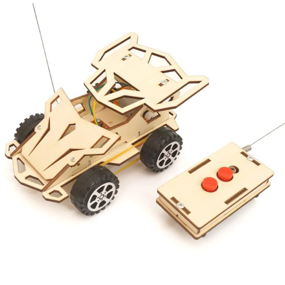 

STEM игрушки научный проект обучение Diy набор беспроводной 4WD радиоуправляемая модель автомобиля научный эксперимент игрушки Наборы