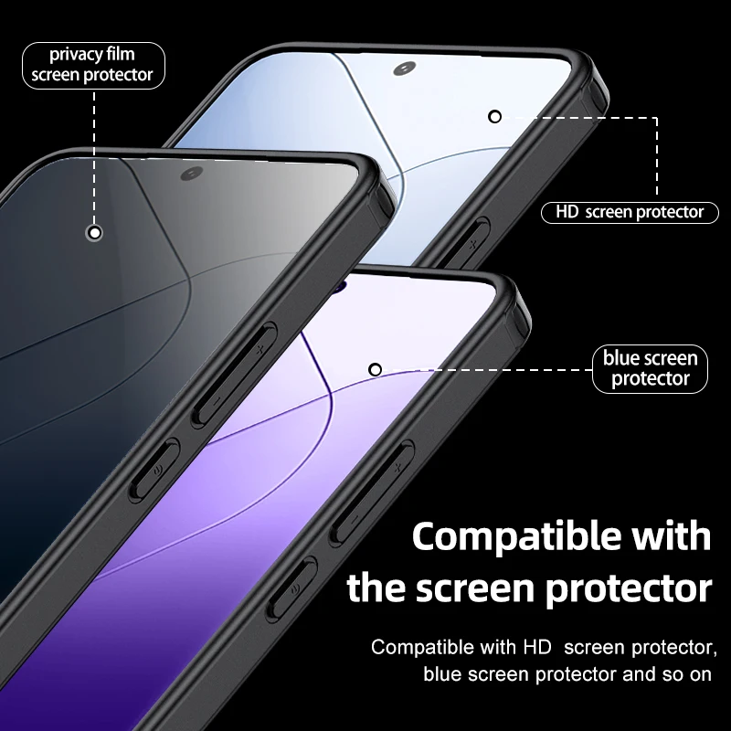 BENTOBEN Cover Magnetica Per Xiaomi 14T Pro 5G - Custodia Protettiva Antiurto Opaca Traslucida Con MagSafe (Nero) - 4