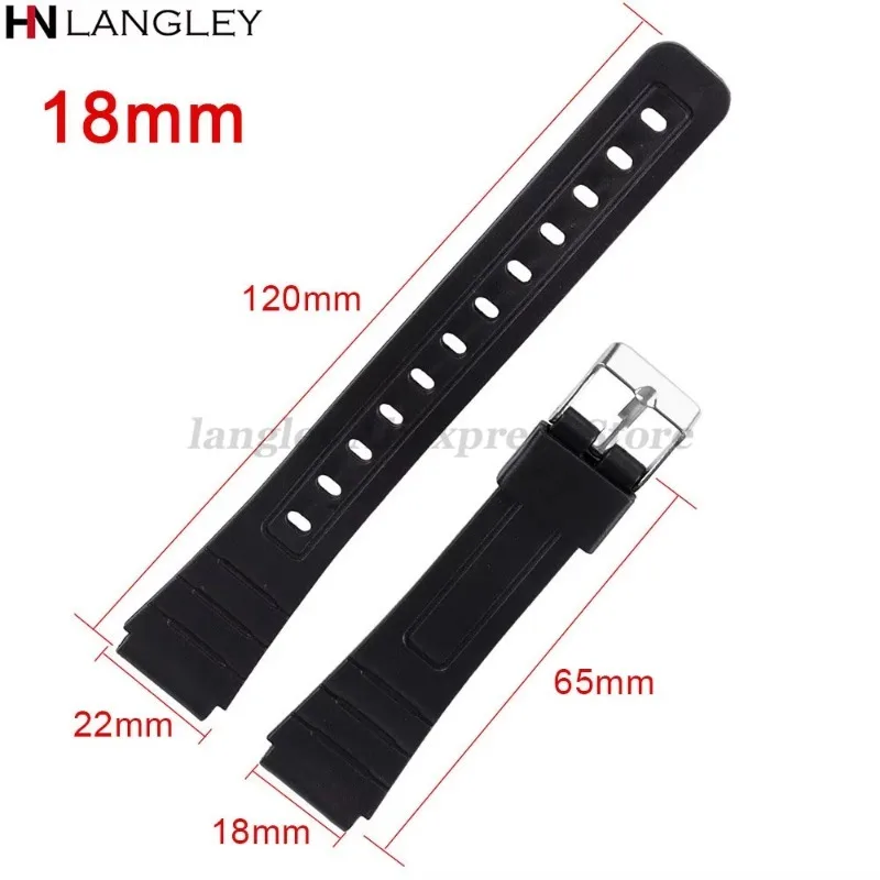 Premium Silicone Sport Diving Watchband with Silver Metal Buckle