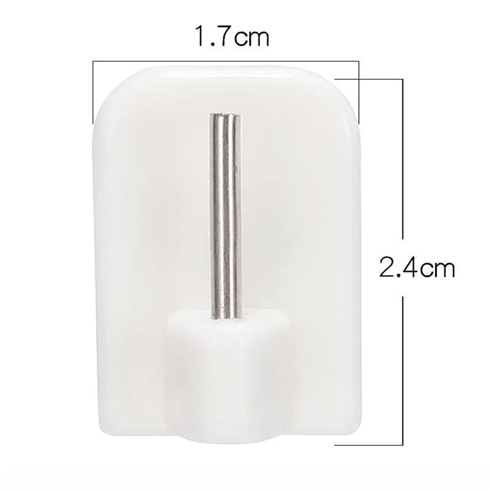 Curtain Hooks Self-adhesives Hooks Curtain Rod Hook Bracket White Wall Mounted Universal Home Bathroom Brackets Rack 4/8/12Pcs curtain clips,curtain accessories,curtain hooks,curtain rod hooks