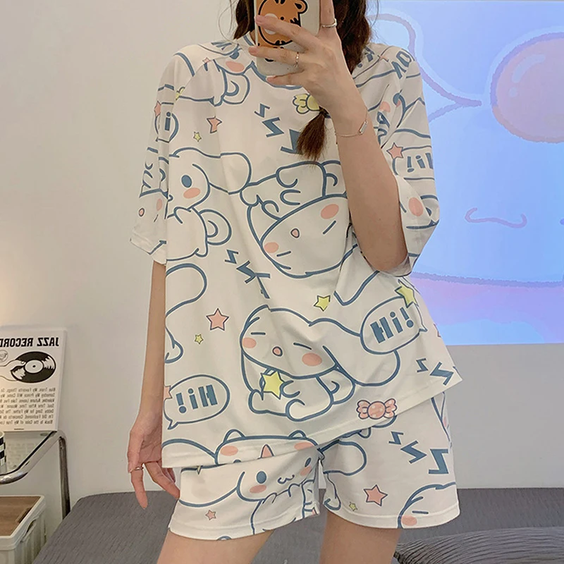 

2 шт./комплект, летние пижамы Sanrio в стиле аниме