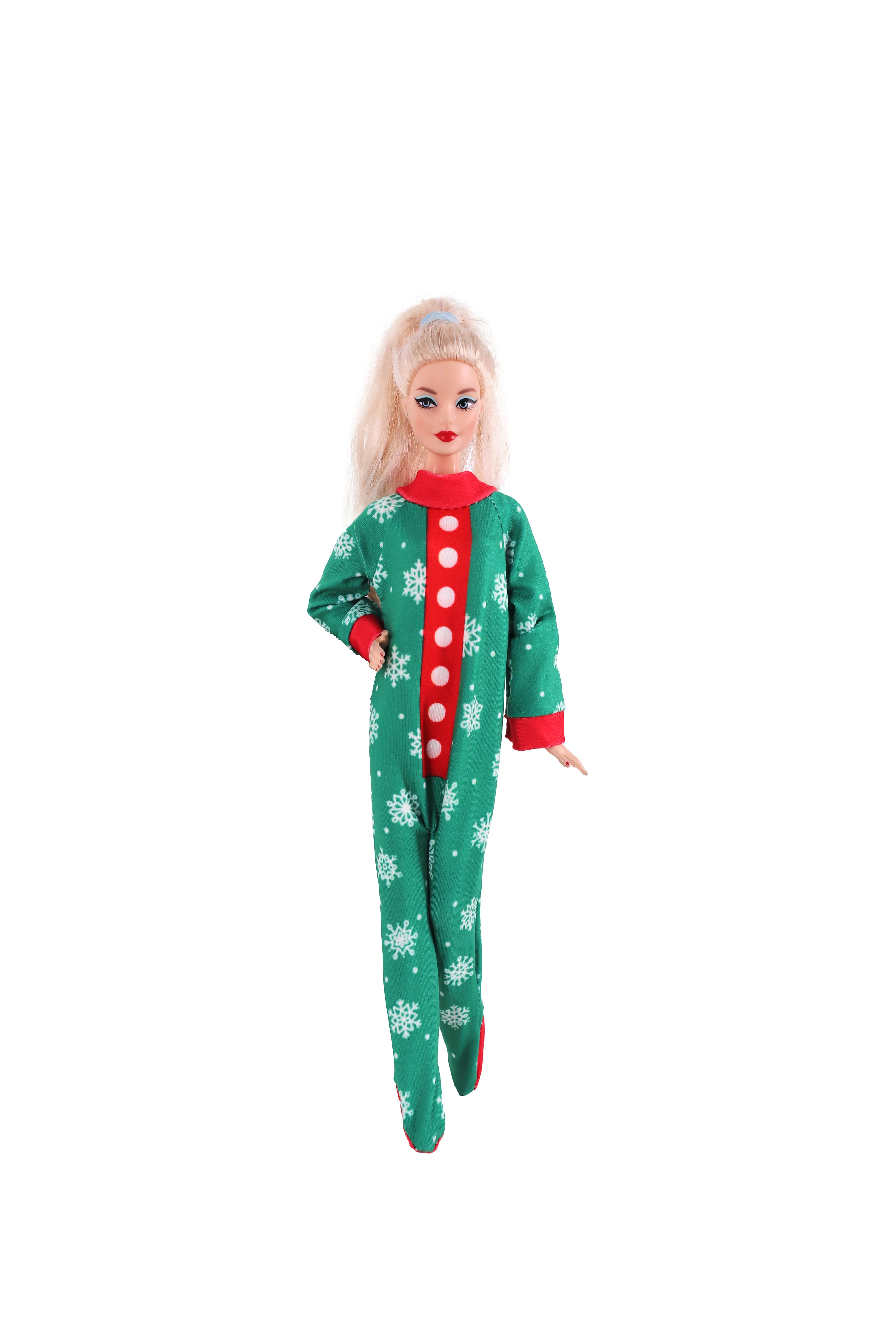 10 Pyjamas für Elfenpuppen, rot, für Jungen, für Babi, 11,8 Zoll (30 cm), Puppenkleidung, Kleid, Zubehör, Weihnachtsgeschenk, Mädchenspielzeug – Detail 4