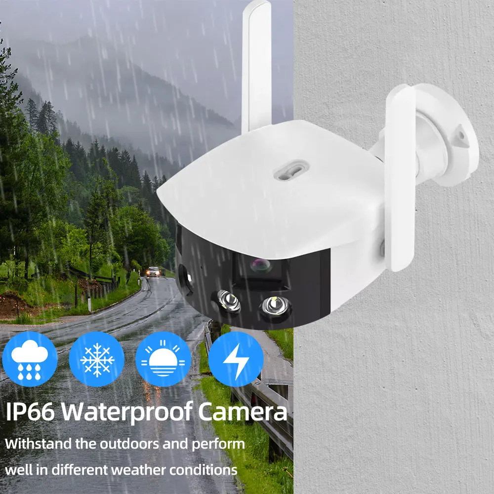  ߿ IP ī޶, 4MP HD 180      ī޶,   P2P  iCSee, 4K, 8MP