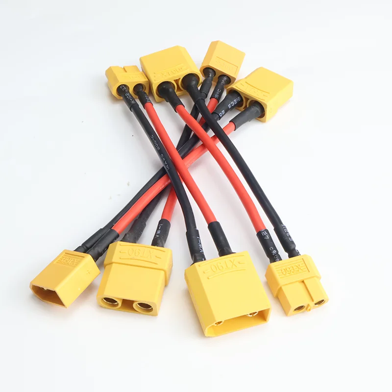Lot de câbles adaptateurs XT60, XT30, XT90, EC5 pour RC - 10cm
