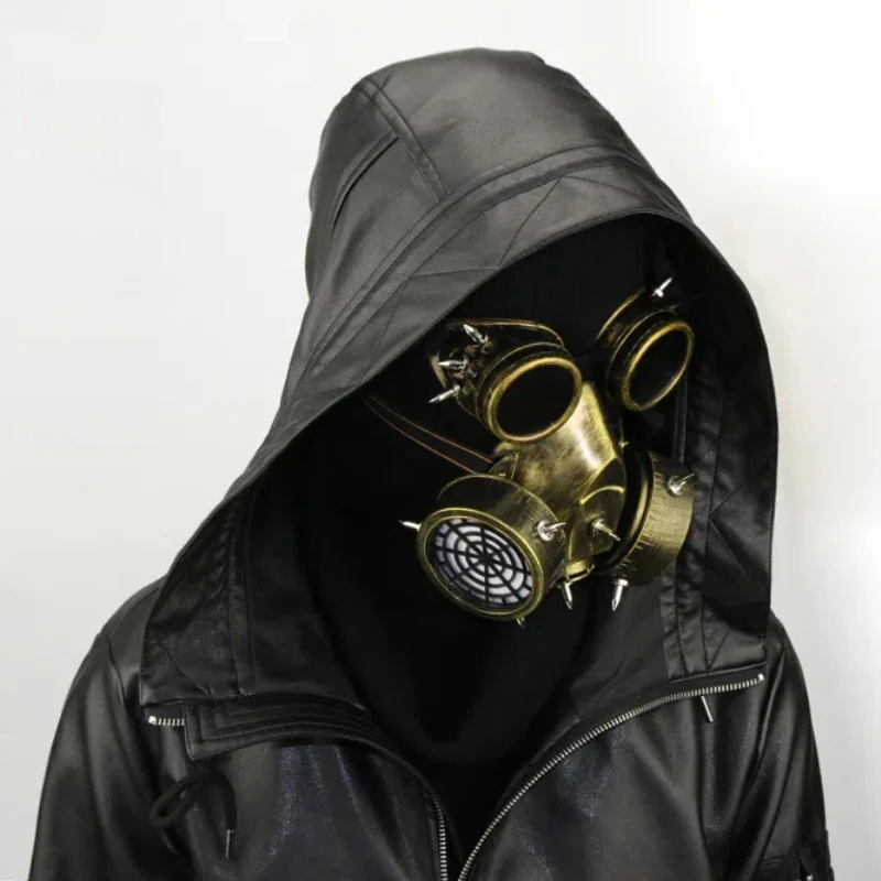 Easter Steampunk Creative Mask Goggles Halloween COSPLAY Prop Gift Steampunk Fashion Retro Rivets Gas Respirator Gothic Anti Fog