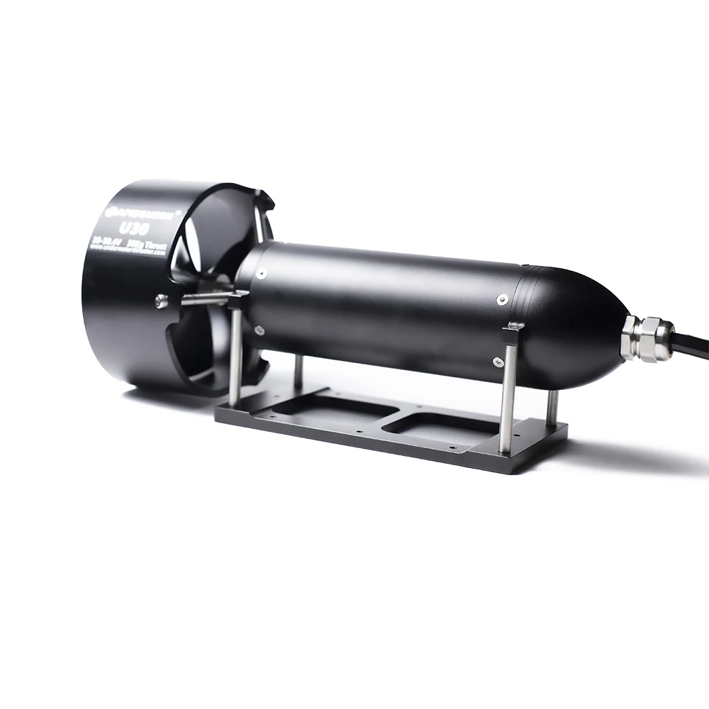 Подводный Thruster U30 12 ~ 48 В, встроенный ESC может толкать 650 кг, 2 кВт, полностью металлический, 1800 Вт, бесщеточный двигатель для Каяка, весла, лодки (art.: 3920c33903ebe) - 3920c33903ebe