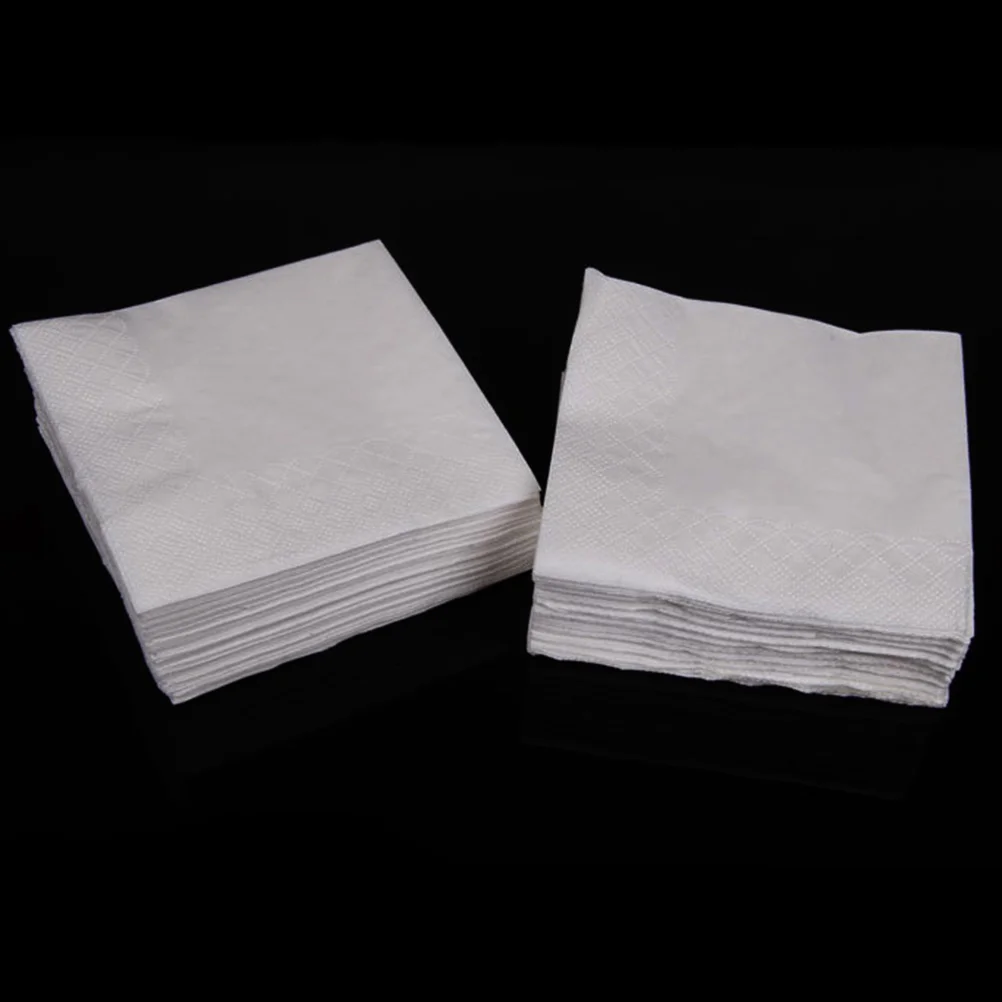 Paper Napkins 300 Sheets Napkins for Restaurant Dinner Paper Towel Lot Linen Square Tissue White Table Decorations 2-Ply