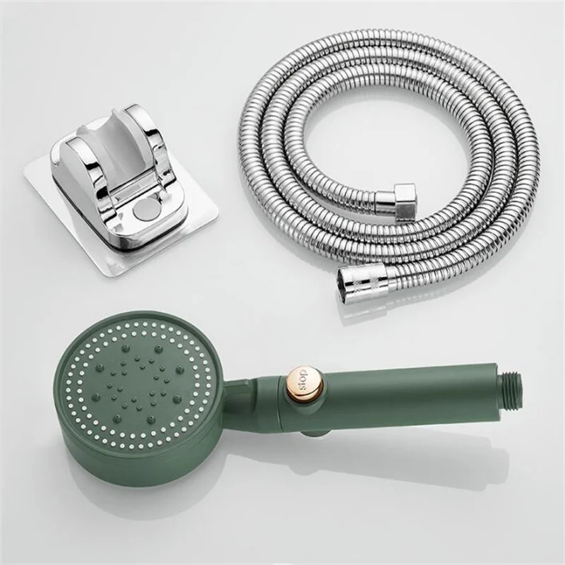 Hand Hold High Pressure Shower Head Water Saving Round Chrome Shower