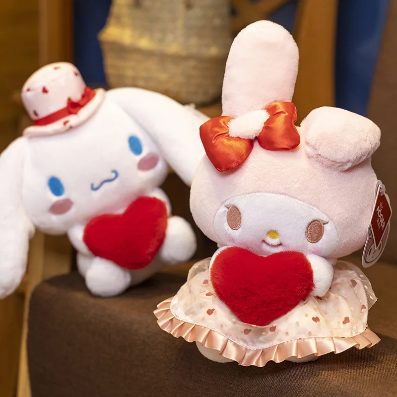 

Sanrio Plush Doll Kawaii Hellokitty Kuromi Cinnamoroll Plush Doll Pillow Cartoon Anime Cute Melody Toys Birthday Gift for Girls
