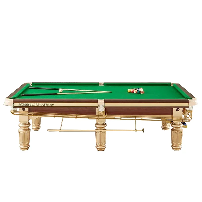 Standard Billiards Table Chinese Black 8 Adult Household Billiards Case High-end Steel Garage American Commercial