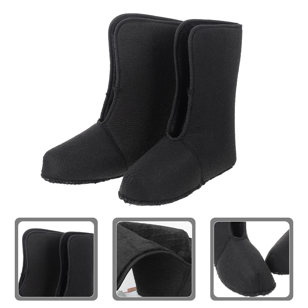 1 Pair Snow Boot Lining Insulated Shoe Liners Fleece Soft Thermal Boot Socks Outdoor Winter Inner Hiking Shoes New