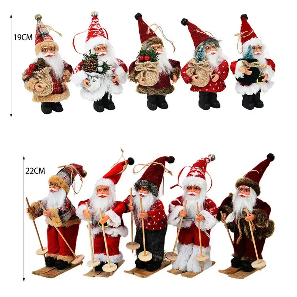 Year Navidad Natal N1N Figurine Home Table Decor  Gift Christmas Decorations Santa Figure Hanging Pendants Santa Claus
