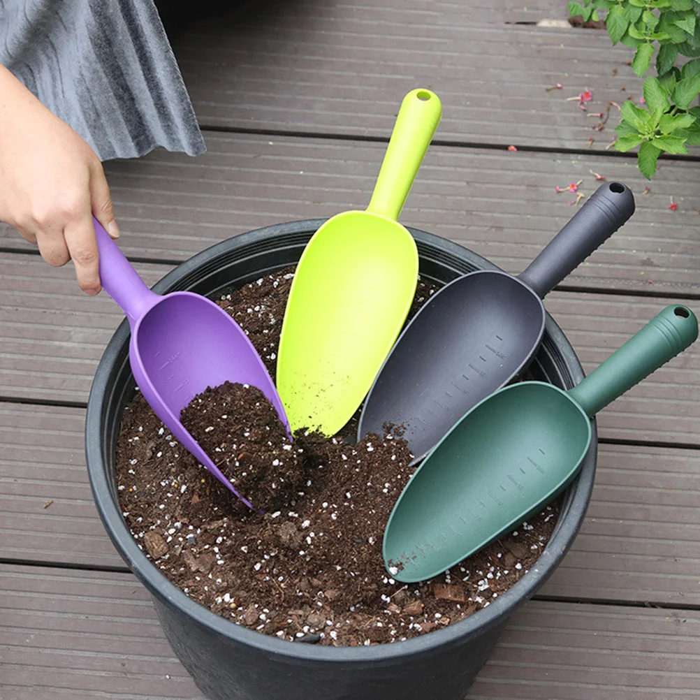 5 Pcs Garden Trowel Set Multicolor Ergonomic Handle Lightweight Digging Transplanting Soil Shovels Gardening Tools