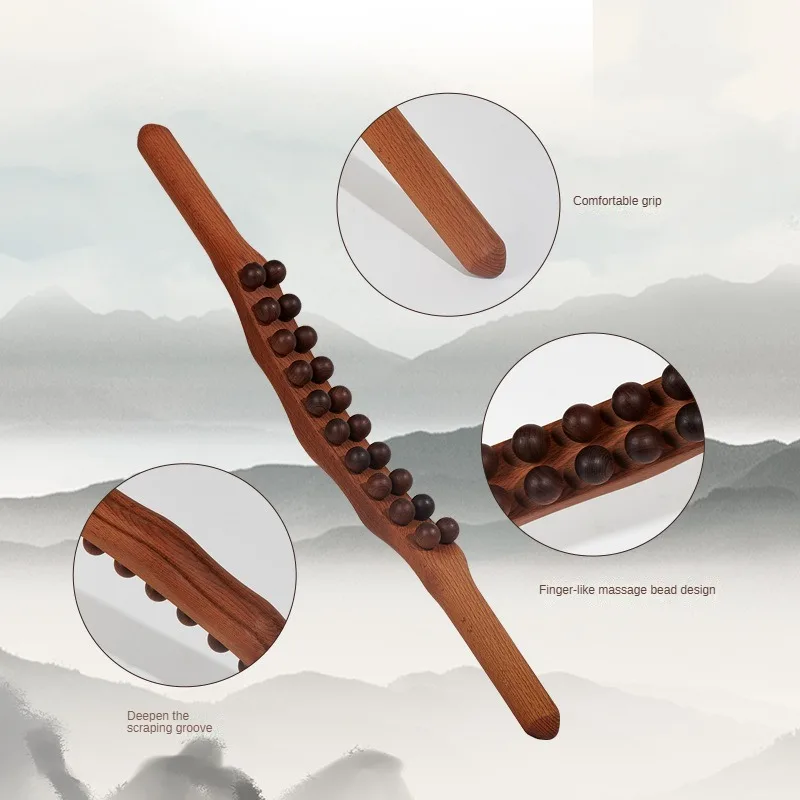 8/20 Beads Rolling Pin Massage Tool Universal Back Needle Scraper
