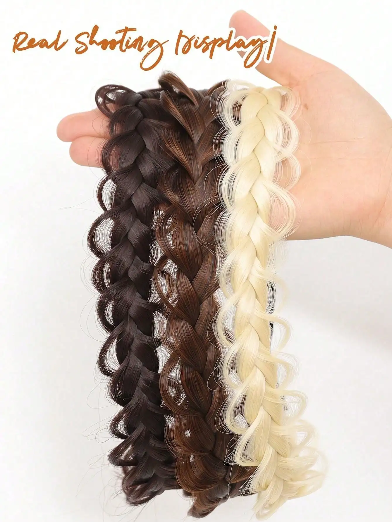 Synthetic Hair Headband Wig Accessories for Women