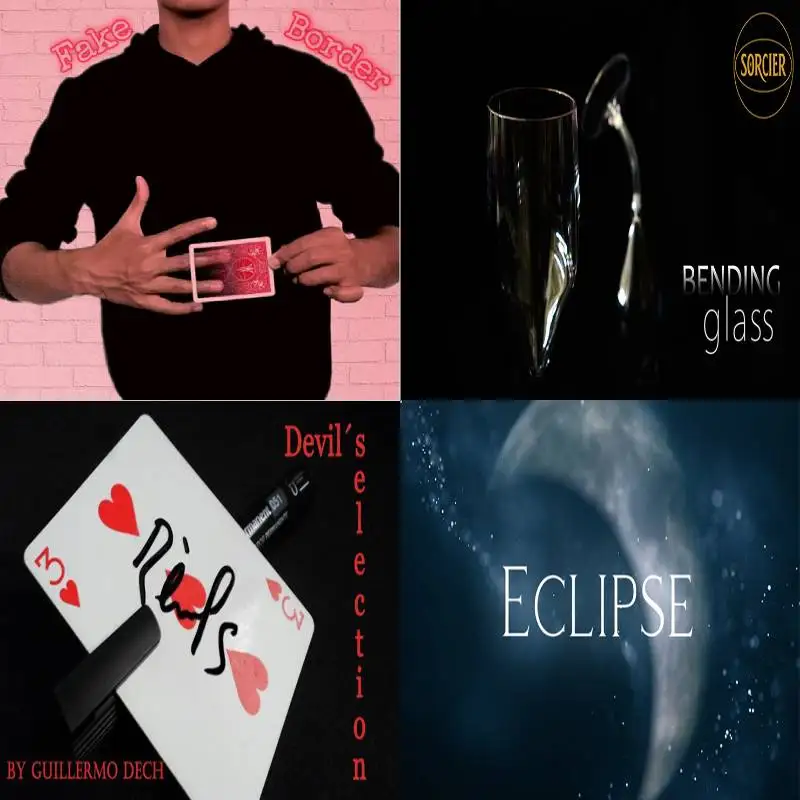 

2021 Bending Glass by Sorcier,Devils Selection by Guillermo,Eclipse Candle by Sun,Fake Border by Zaw Shinn Magic Trick