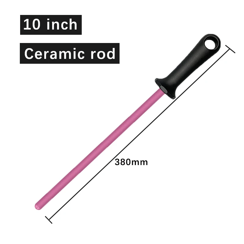 Enhanced Diamond Ceramic Knife Sharpening Rod for Kitchen and Butcher Use