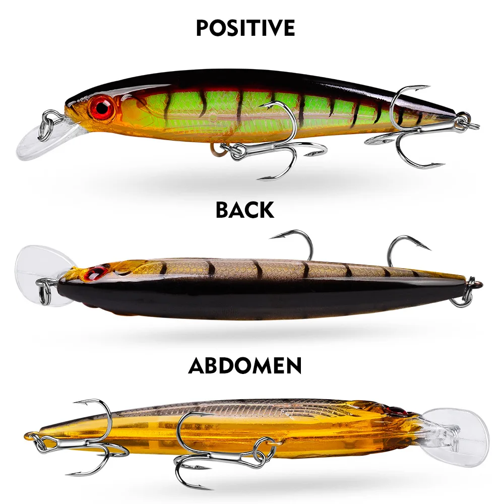 1PCS Japan Minnow Fishing Lure Artificial Pesca Hard Bait Professional Wobblers Swimbait Bass Pike Carp 4