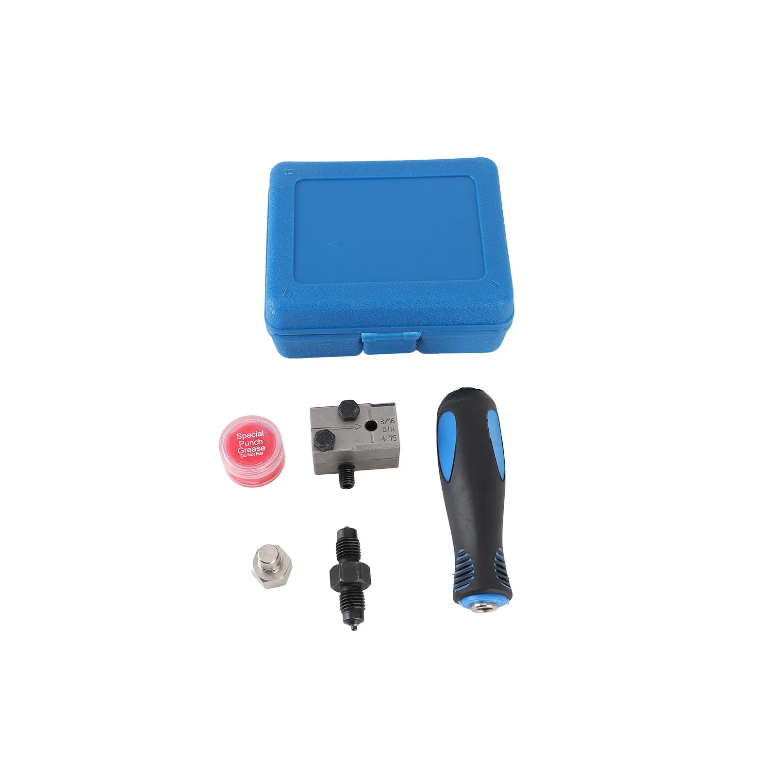 ערכת צינורות לקו דלק עם ידית ניתנת להסרה, כלי פלרינג כפול בגודל 3/16 אינץ', ידידותי למשתמש, שימוש רב-תכליתי לתיקוני רכב