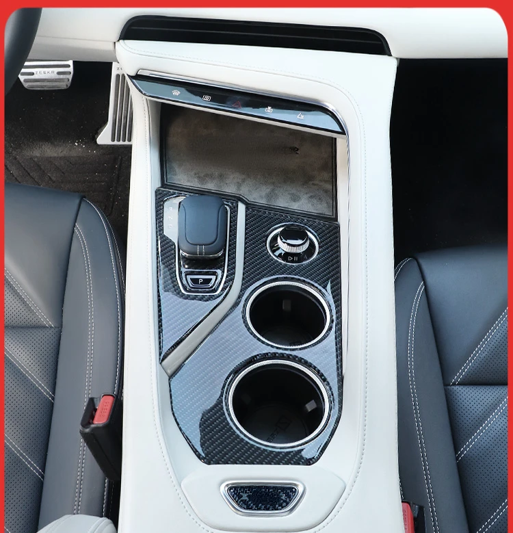 

Подходит для ZEEKR 001 2021 2022 2023 декоративной коробки передач с капельным рисунком из углеродного волокна