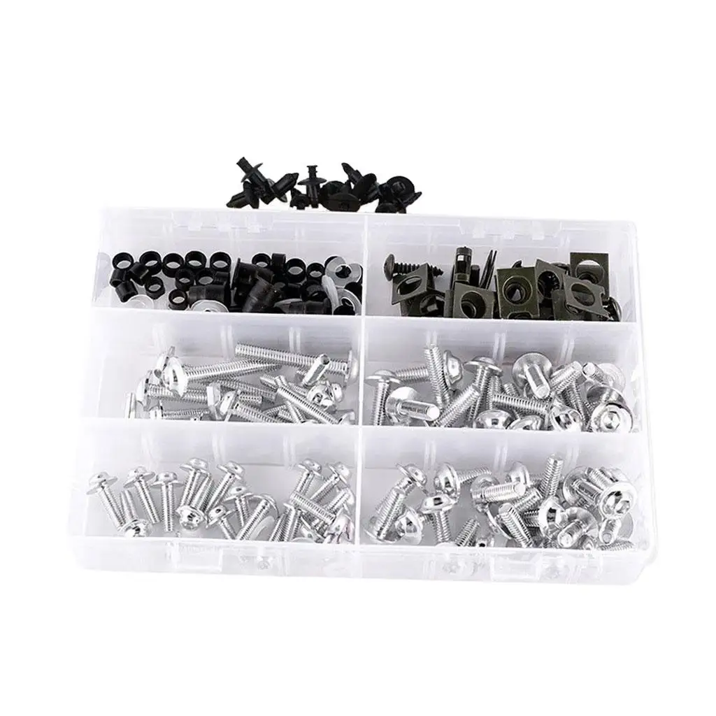

173Pcs Motorcycle Fairing Bolt Fits for Kawasak Mountings Bodywork