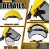 Garden Grass Trimmer Safety Helmet Hat with Full Face Mesh Visor for Logging Brush Cutter Forestry Protection High Quality 3