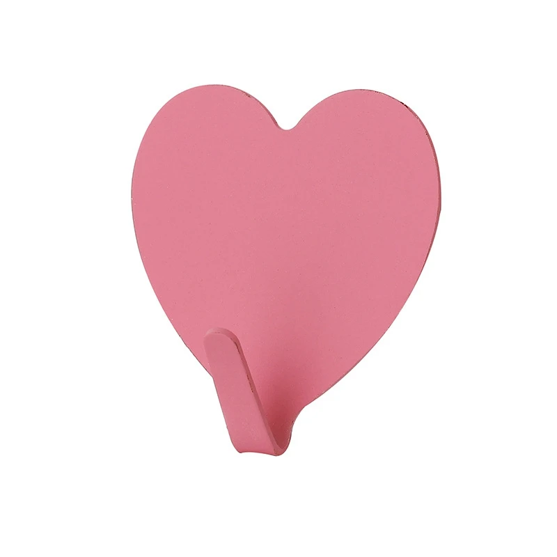 Cute Heart Wall Hooks, Minimalist Adhesive Storage Holders - Image 2