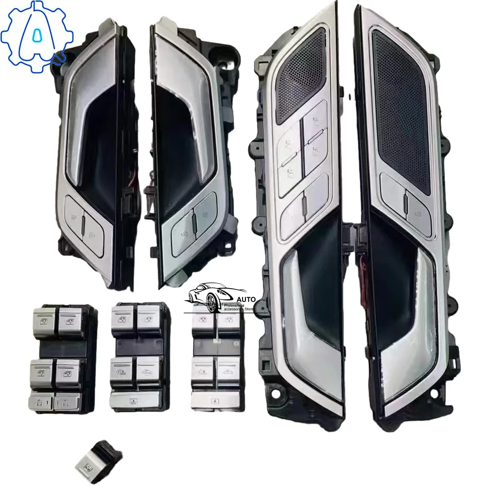 

For Audi A6 C8 chrome-plated inner handle lock switch