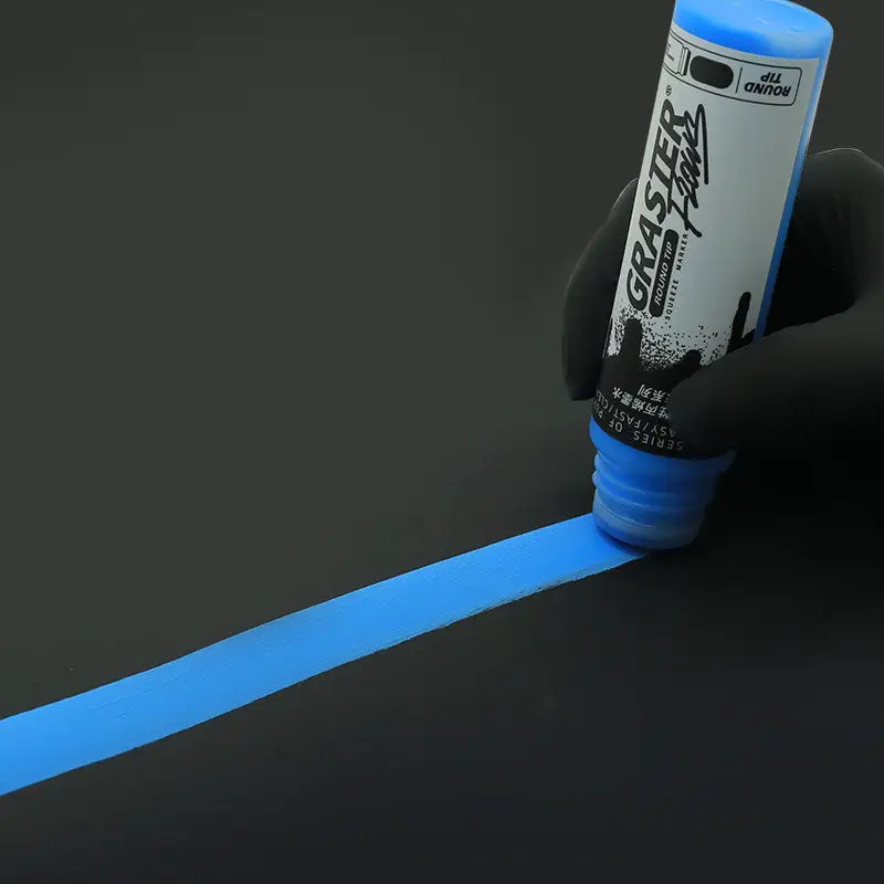 18mm Graffiti Flowing Pen EnviroNmental Odorless Acrylic Pigment Oil-Based Pen Black Colored Round Head Painting Accessories permanent marker pen marker pens permanent marker permanent markers paint marker pen markers pen art markers paint pen art marker pen