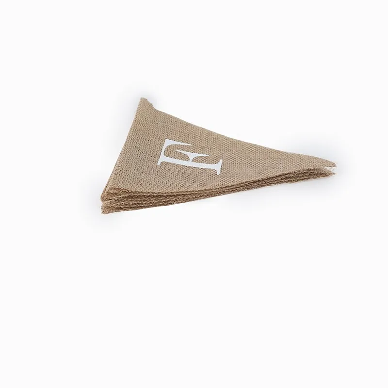 Party Decorations Party Flag Letter A-Z Diy Personalize Jute Burlap Bunting Banner Flags Candy Bar Wedding Decoration Baby Shower Supplies