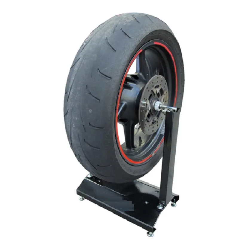 Motorcycle tire balancing frame universal manual tire static balancer