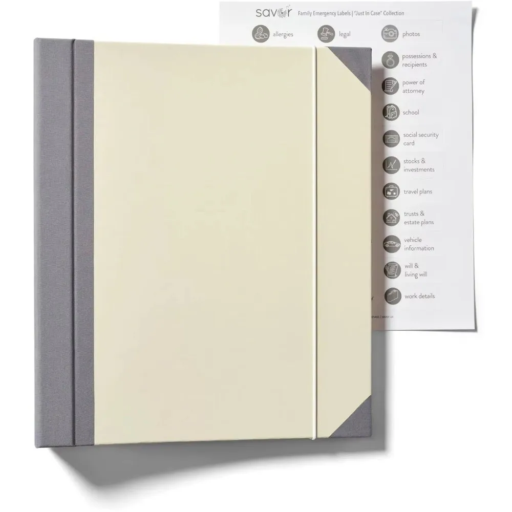 Portable In Case I Go Missing Binder Large Capacity File Tools Accordion Storage Folders Multiple Pockets_voghion.com