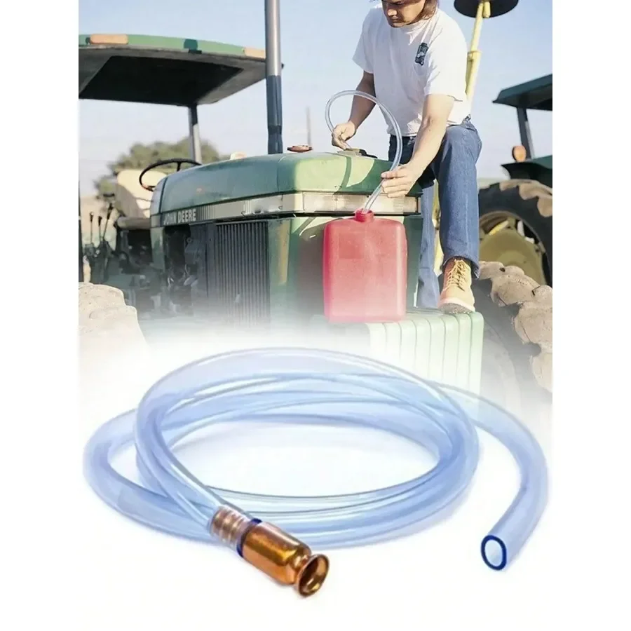 Manual Pump Copper Siphon Pumping Refueling Pipe PVC 1PC