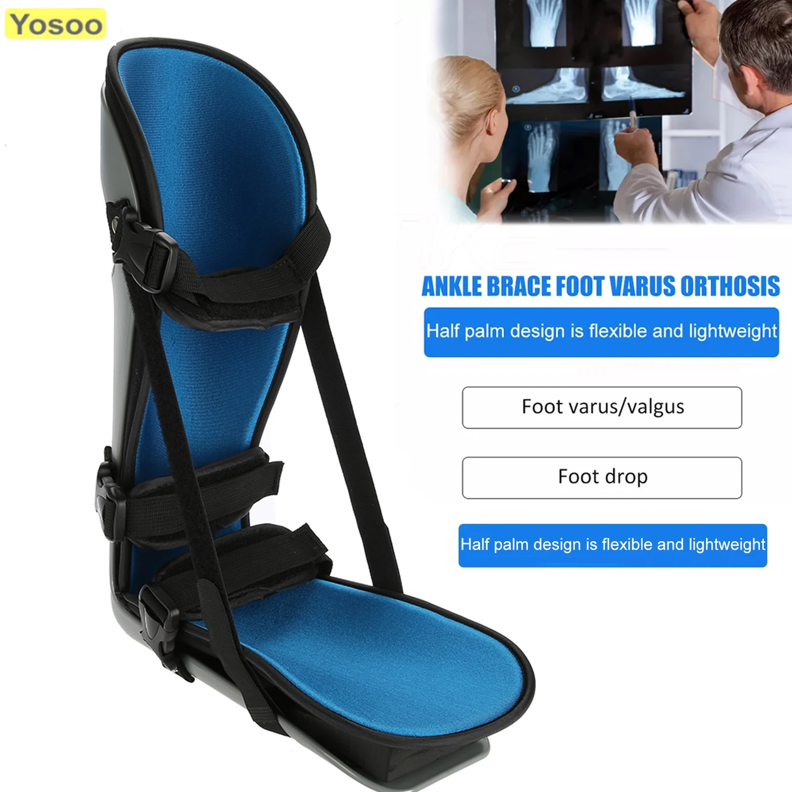 AFO Drop Foot Support Splint Ankle Foot Orthosis Brace for Stroke Foot