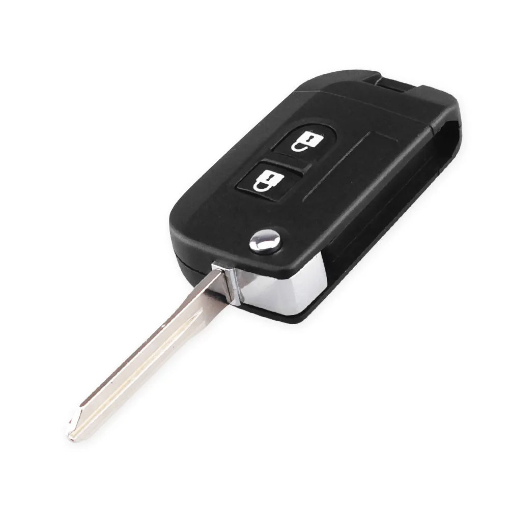 2 Buttons Flip Folding Remote Car Key Shell Case Fob Cover For Nissan Qashqai Micra Navara Almera Note primera Sunny