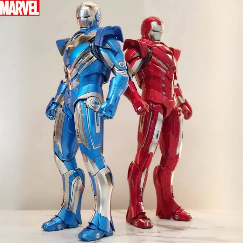 Originale Comicave Iron Man Oman 1/12 Mk38 Lega Di Metallo Mk40 Mk21 Mk25 Mk26 Mk33 Mk42 Mk43Led Marvel Legends Figura Giocattolo Regalo