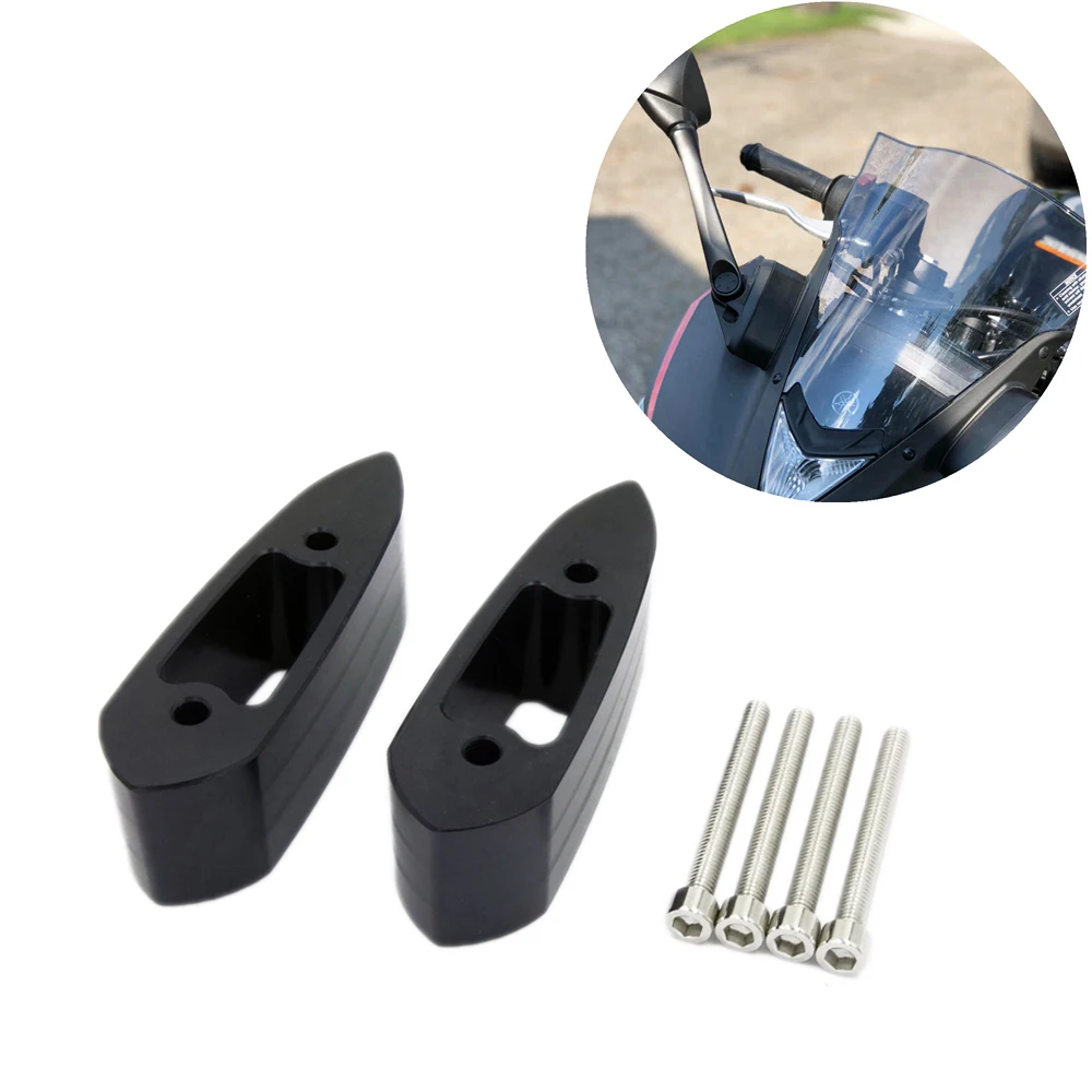 For Yamaha YZF-R3 YZF-R25 YZF R3 R25 Mirror Spacers Extenders Holder ...