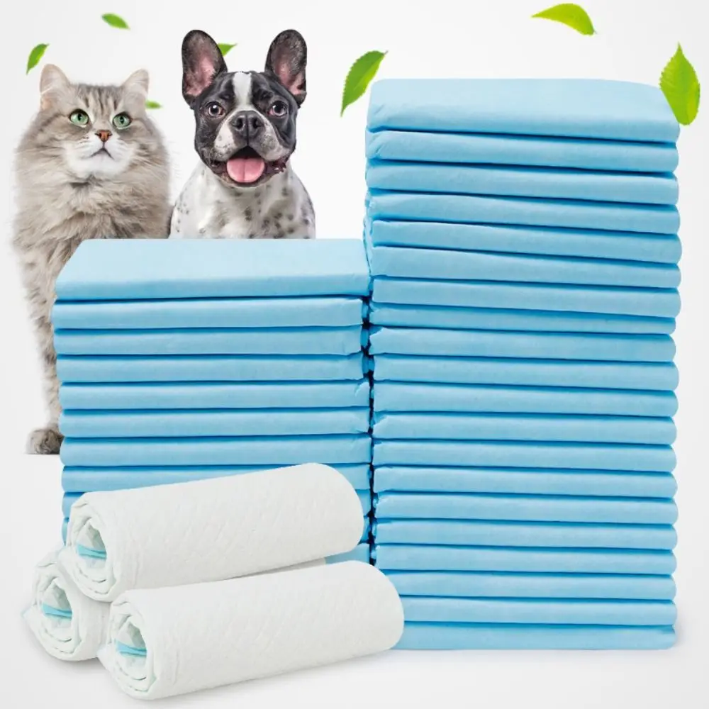 100/50/40/20 PCS Thickened Pet Pee Pads High Quality Leak-Proof Disposable Cat Urine Mat Quick Dry Absorbent Dog Nappy Mat Pig