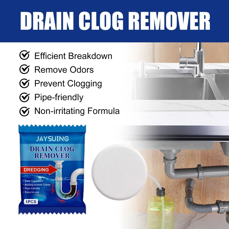 Sink Drain Powder 10pc Effective Efficient Drain Unblockers for Kitchen Bathroom Laundry