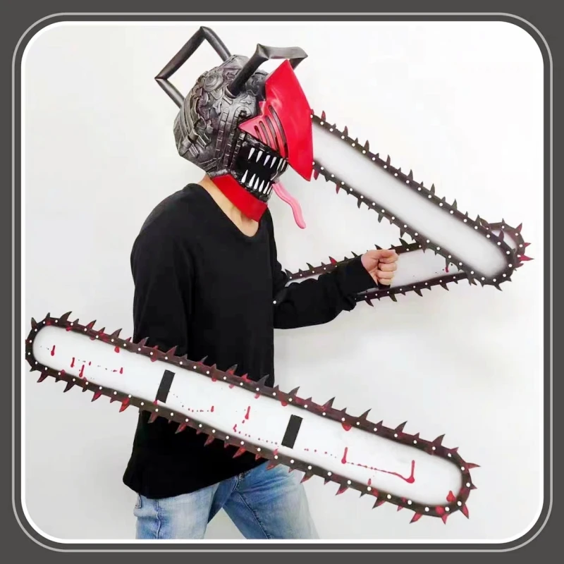 Buy Chainsaw Man cosplay Helmet and Saws Online for 150 
